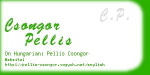 csongor pellis business card